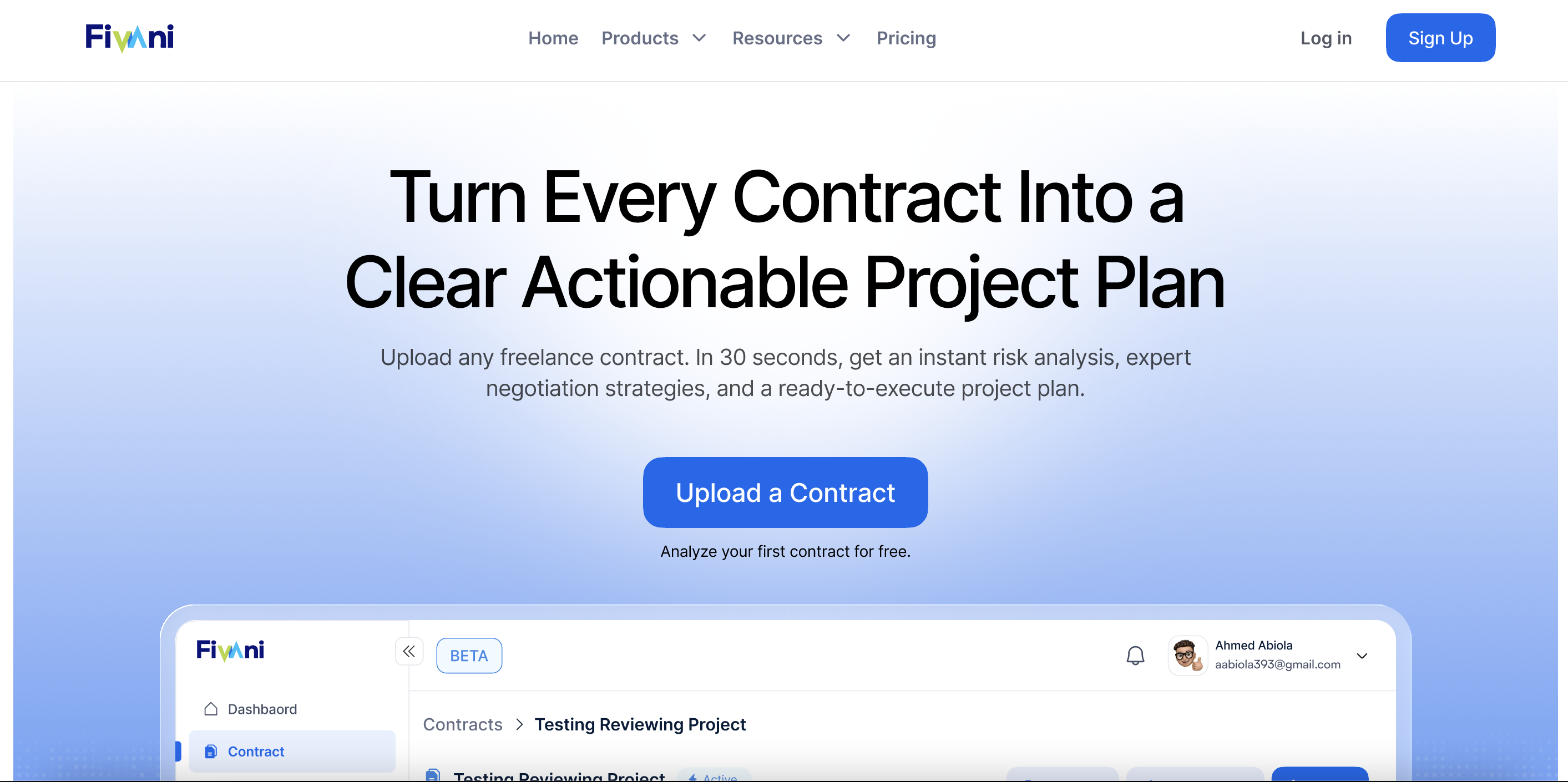 Fivani - Main product screenshot demonstrating key features and user interface