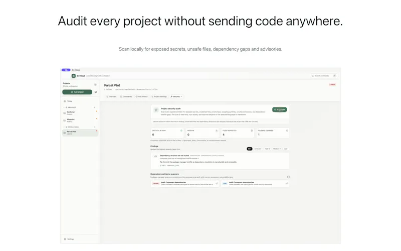 DevDock screenshot 1