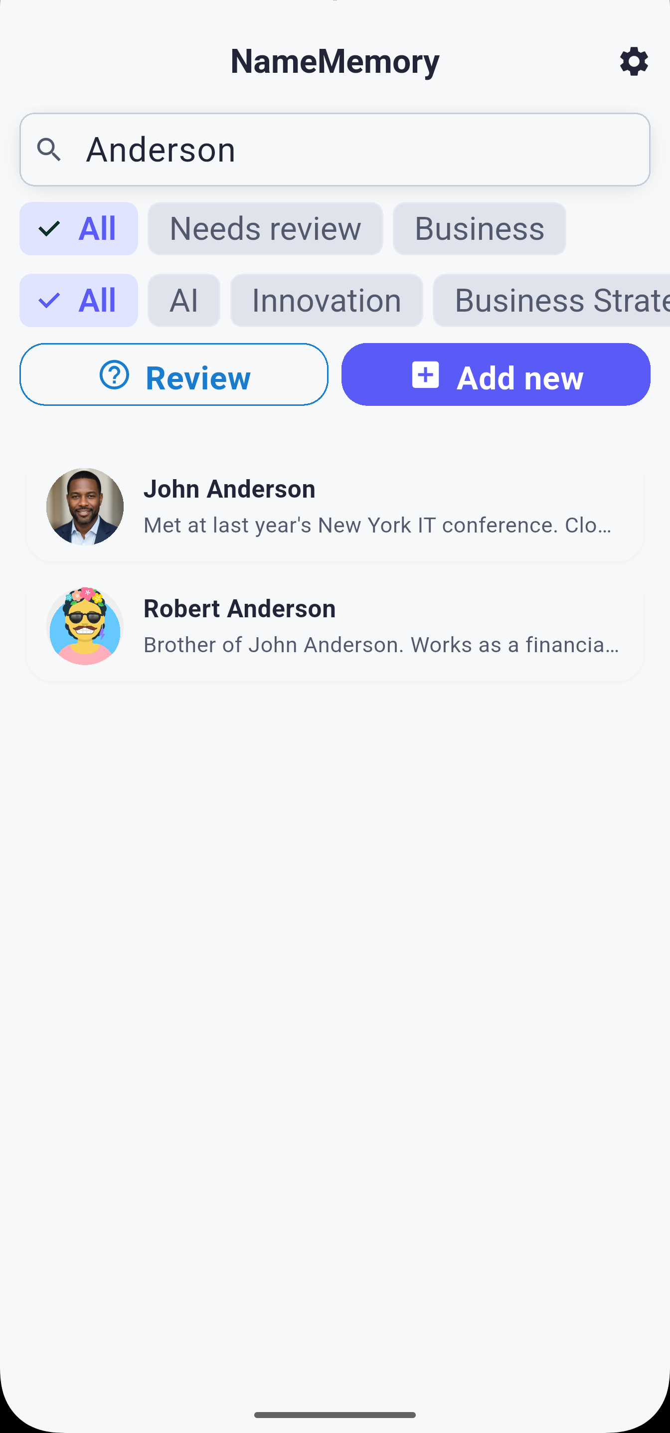 NameMemory gallery image
