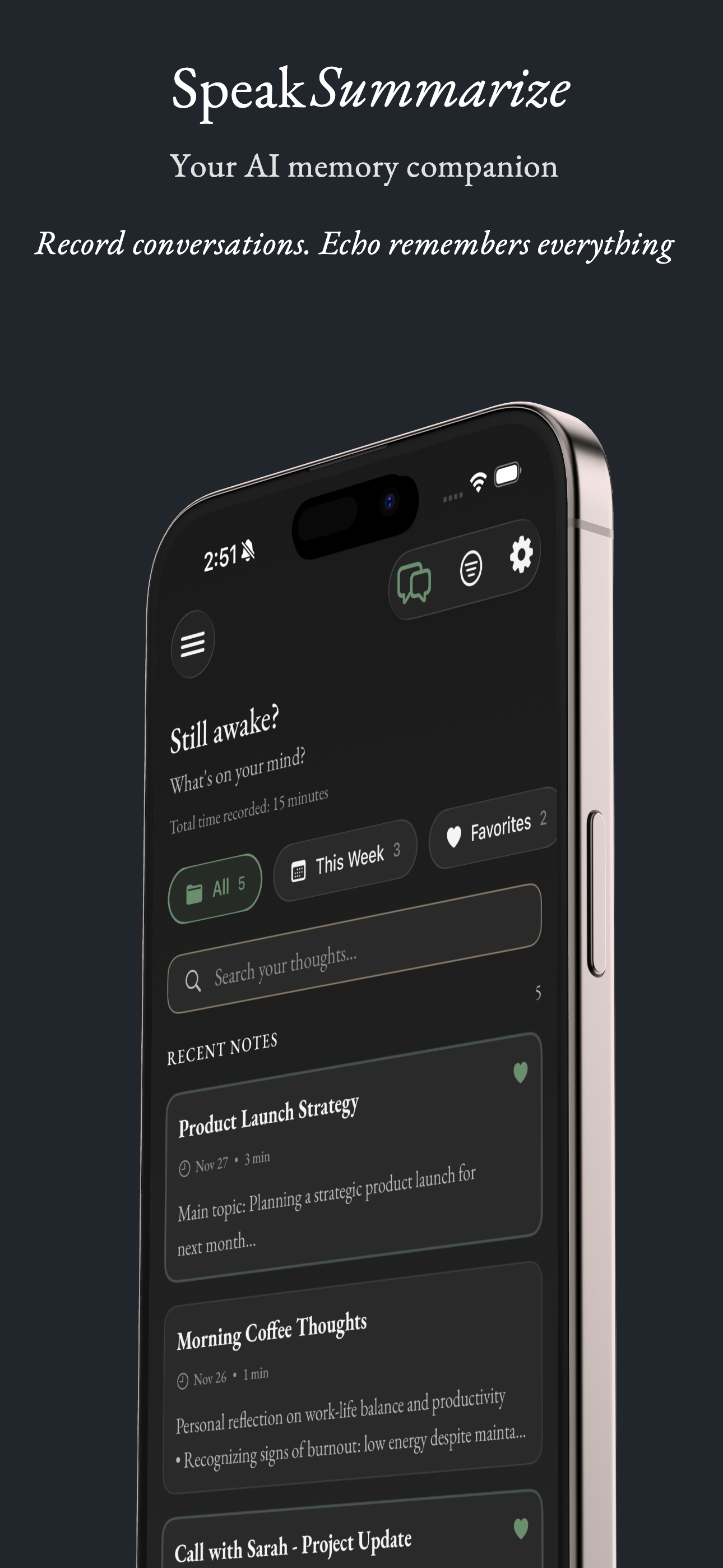 SpeakSummarize gallery image