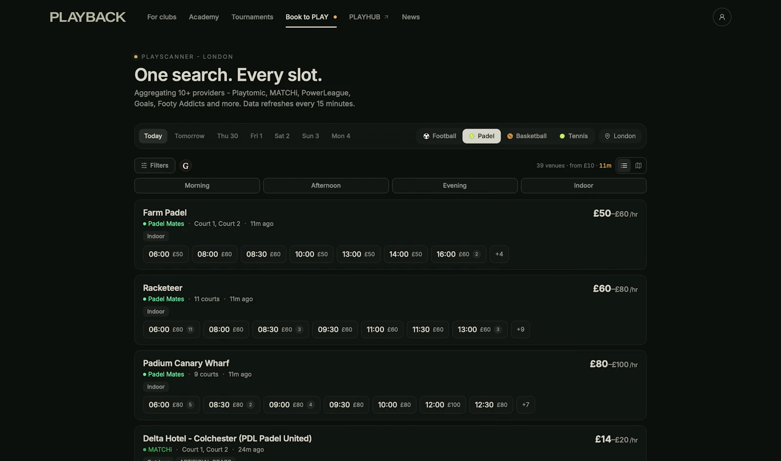 PLAYBACK SPORTS AI screenshot 2