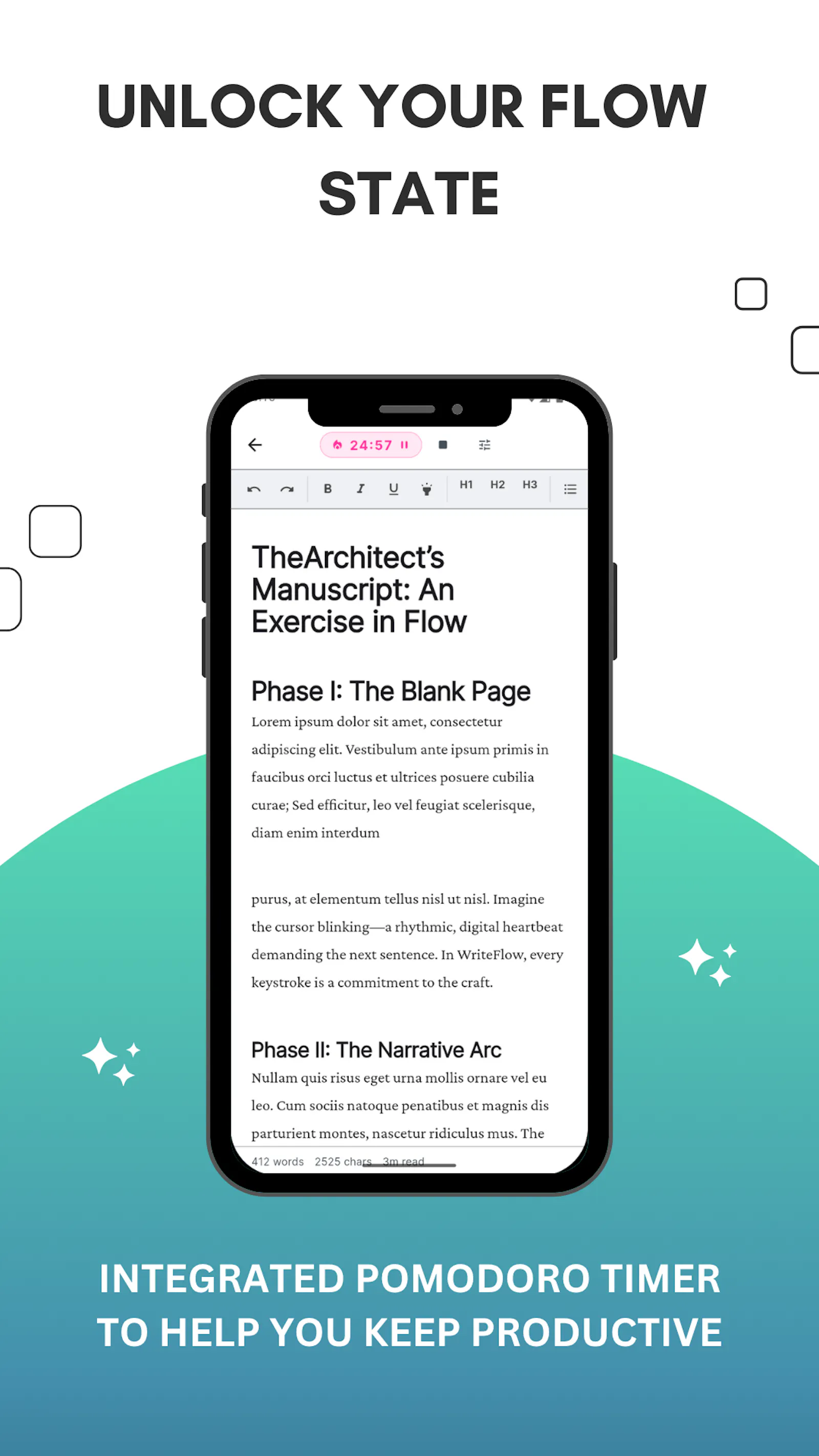WriteFlow: Focused Writing App screenshot 3