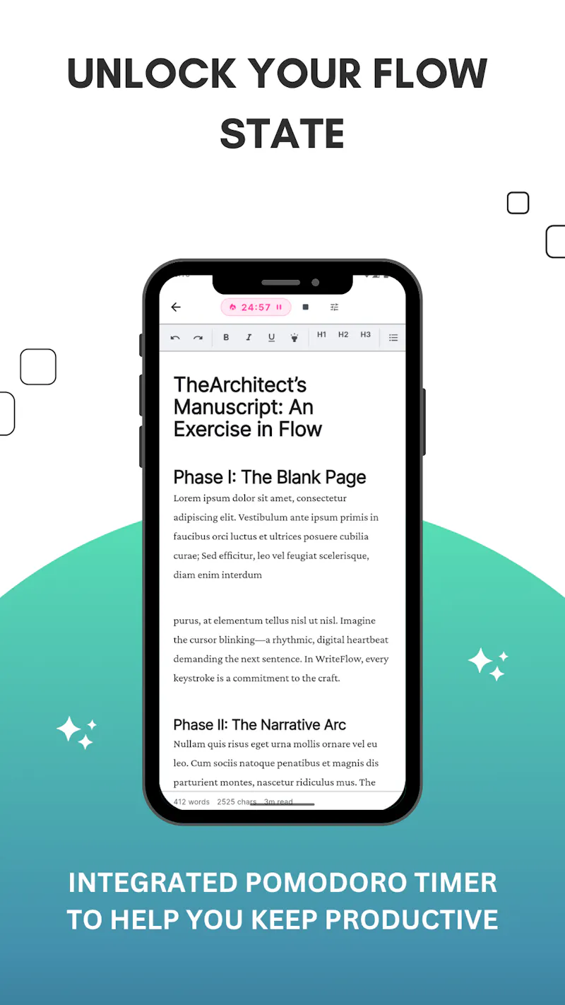 WriteFlow: Focused Writing App screenshot 3