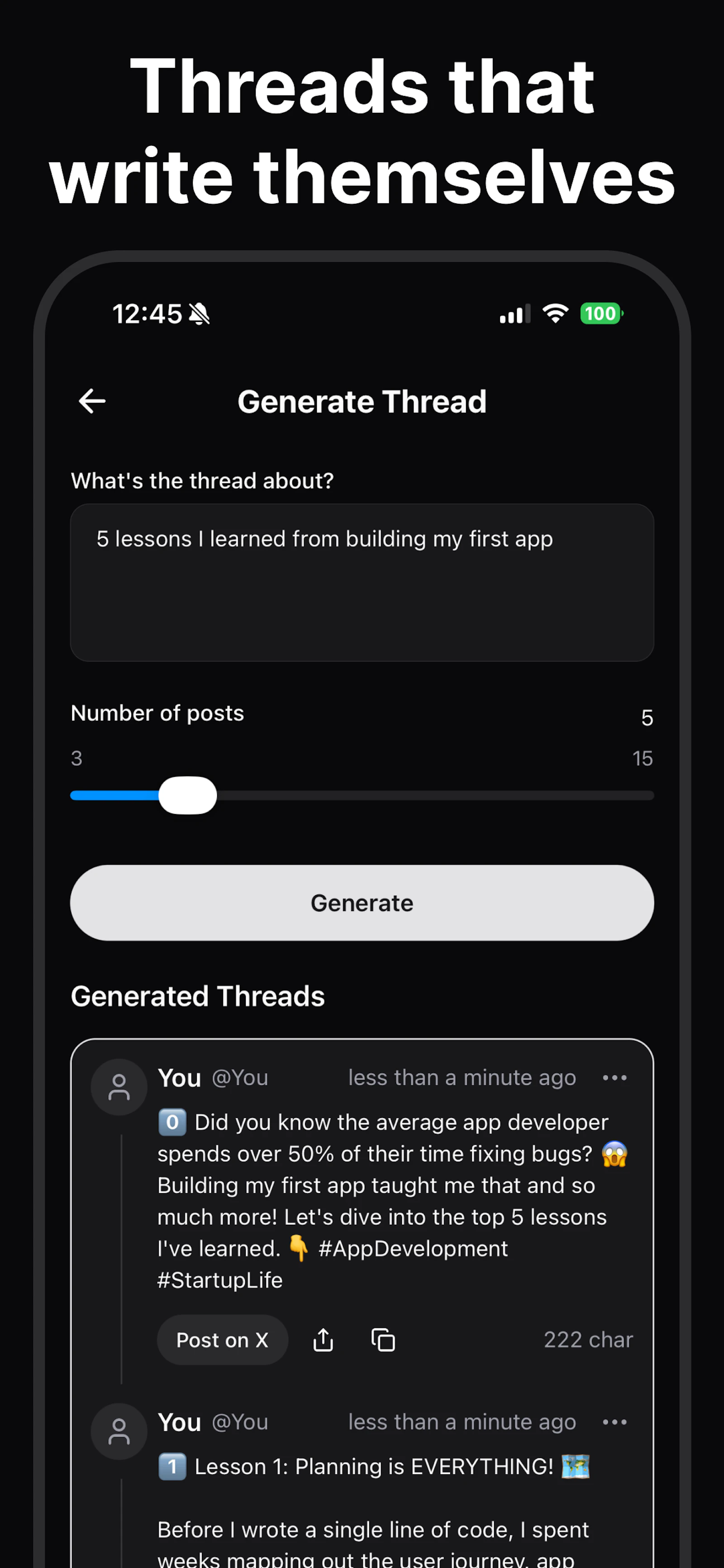 PostMind screenshot 2