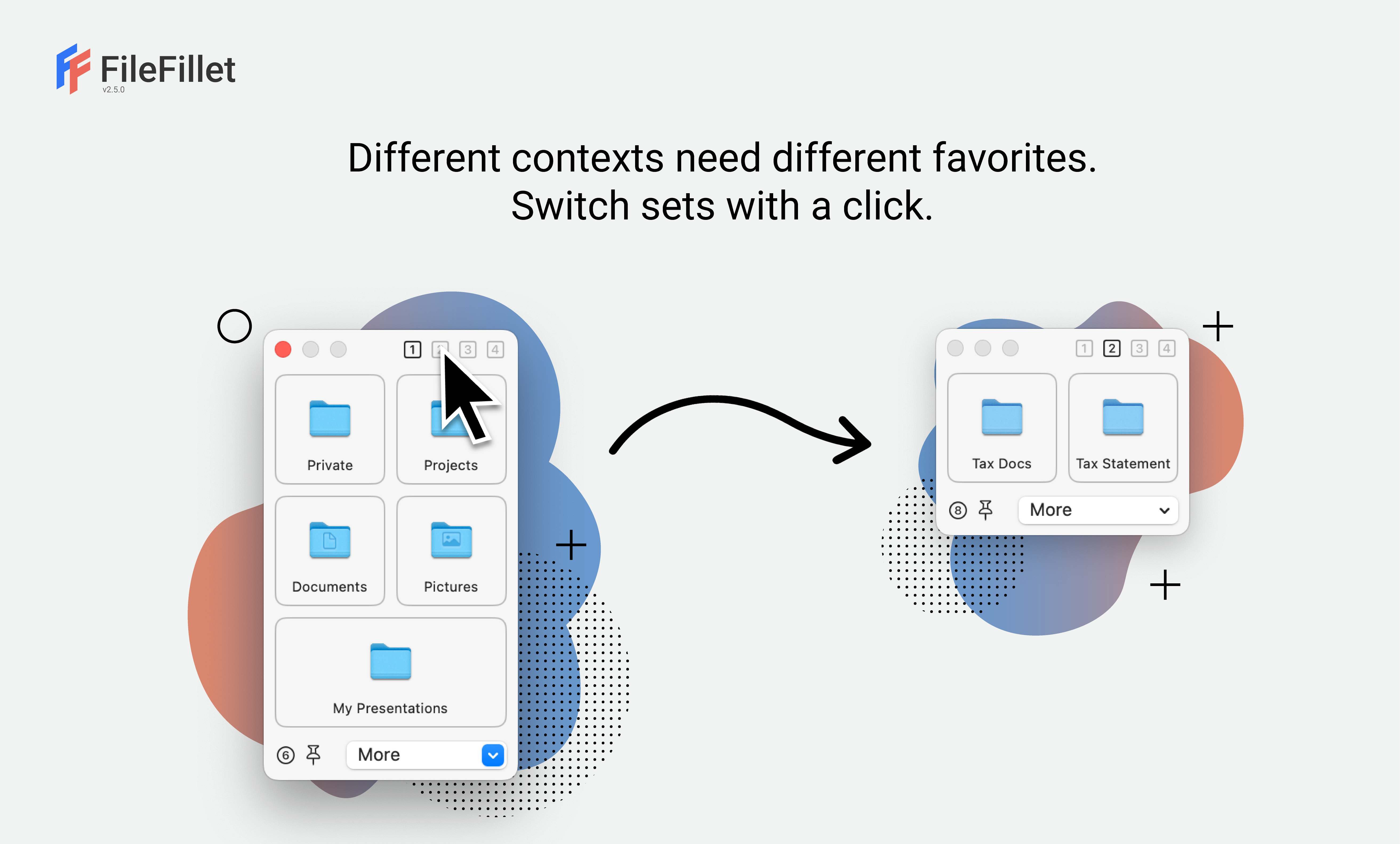 Mídia 3 de FileFillet - Organizar com eficiência arquivos no macOS