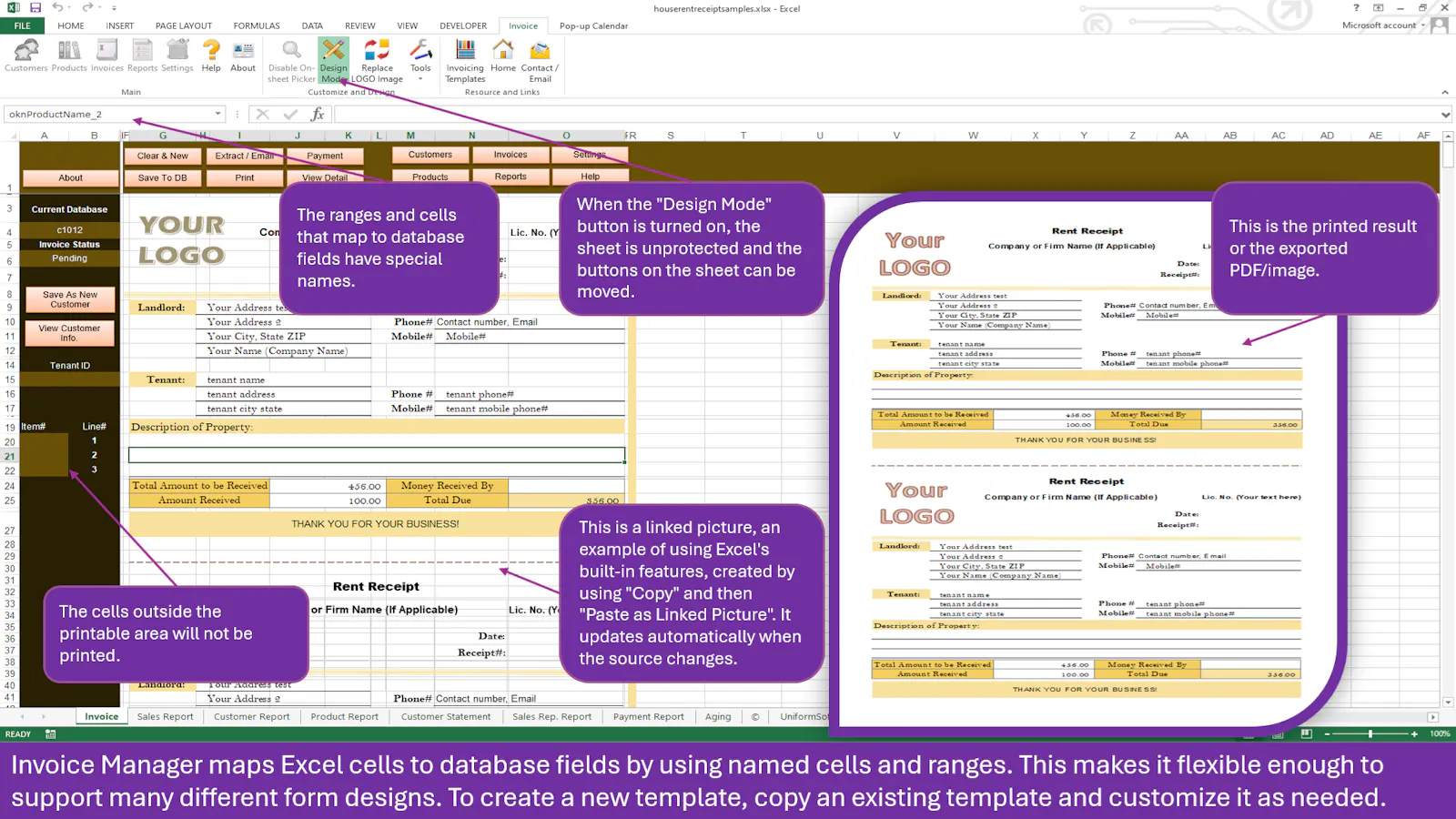Invoice Manager for Excel screenshot 3