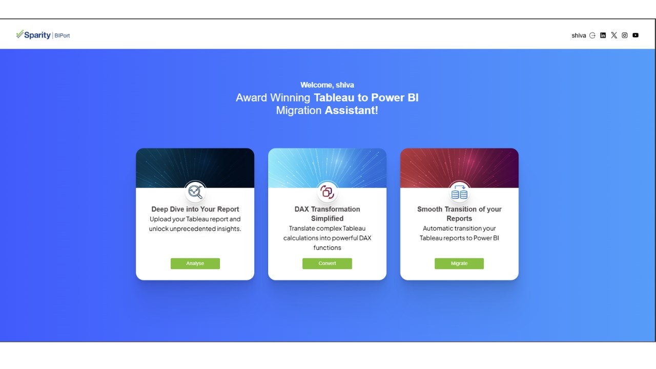 Mídia 4 de BIPort: Tableau to Power BI Migration - Reduce 70% of your Overall Migration Efforts