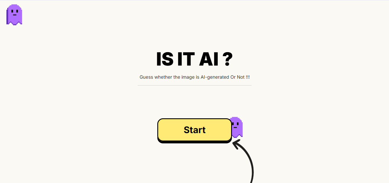 Is It Ai? : GenzGames - Main product screenshot demonstrating key features and user interface