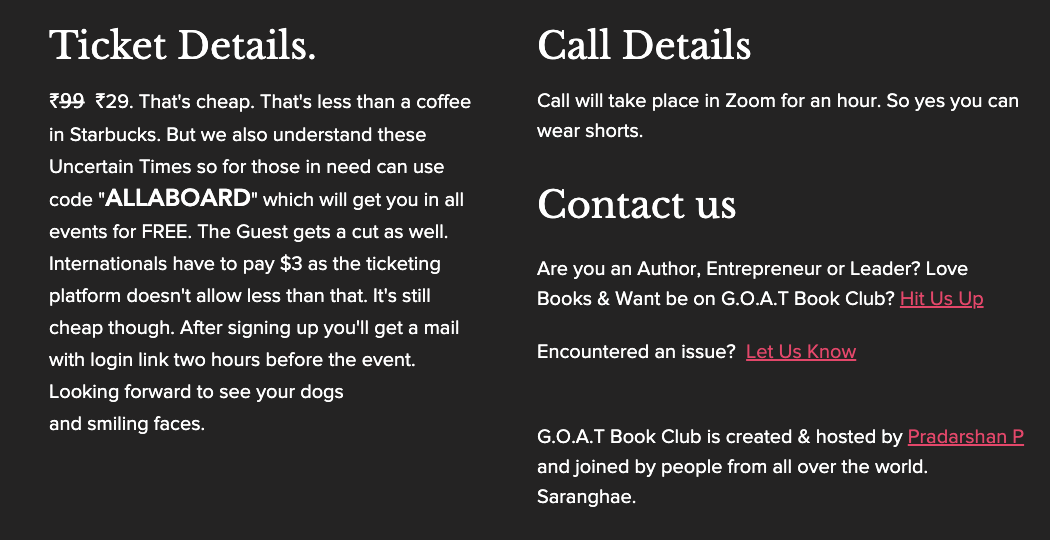 GOAT Book Club gallery image