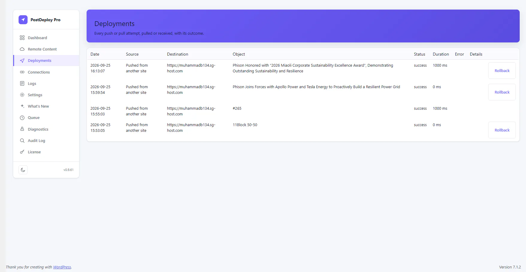 PostDeploy Pro gallery image