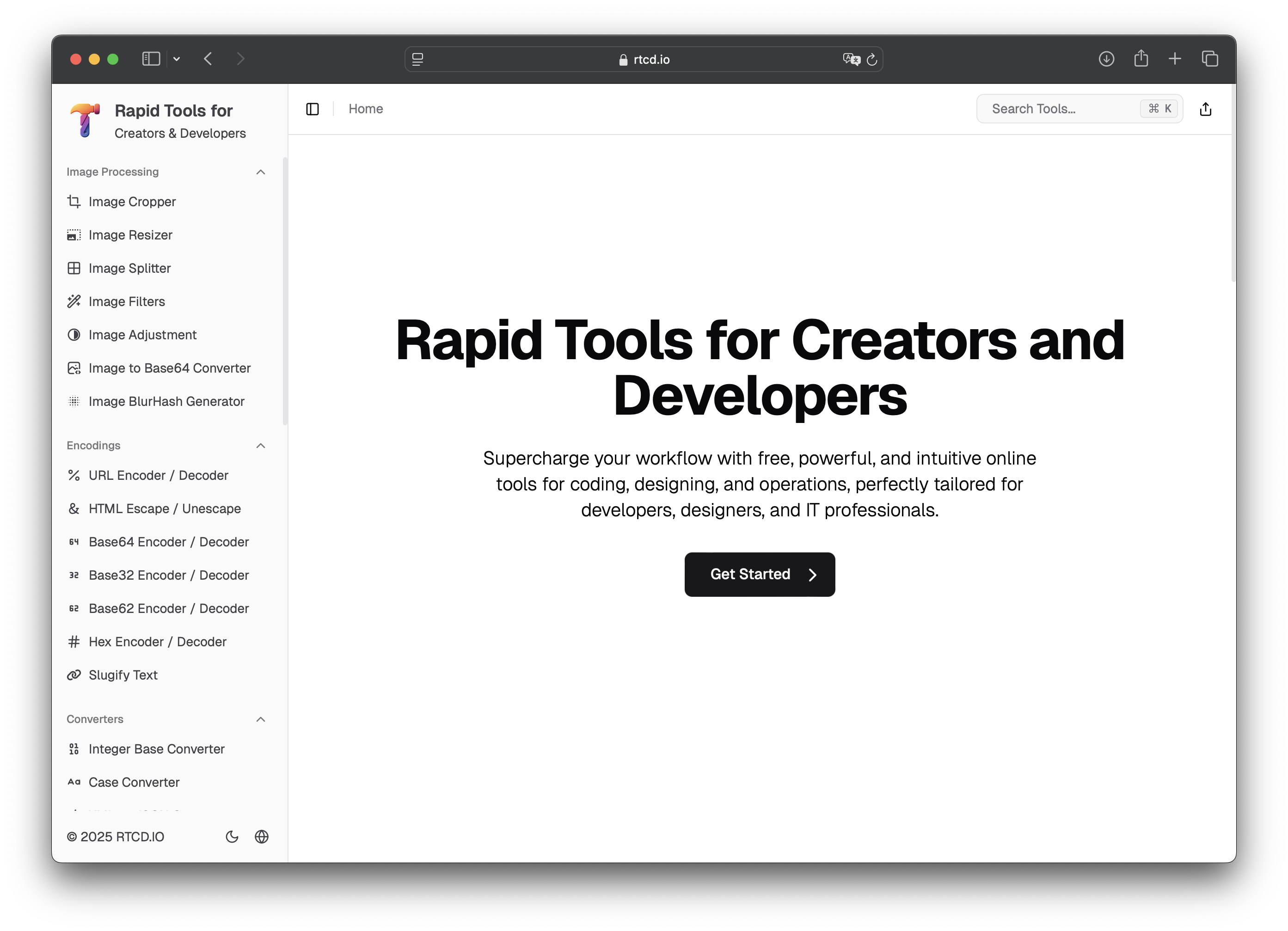 RTCD.io - Eenvoudige maar krachtige online tools voor makers en ontwikkelaars media 1
