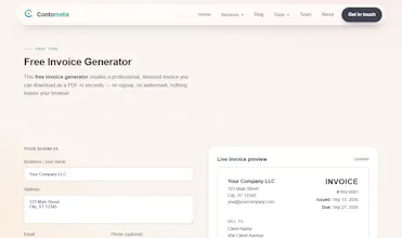 Contomatix Invoice Generator gallery image