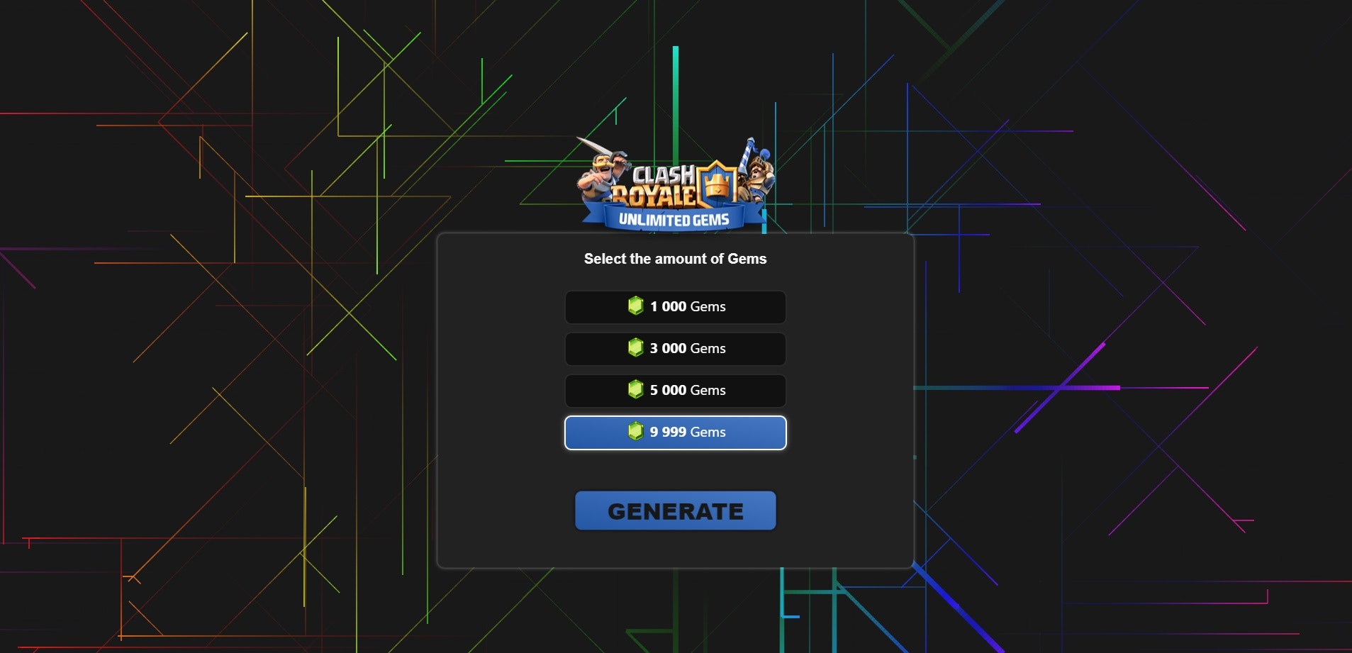 App Clash Royale Generatore GEMS GRATUITO media 2