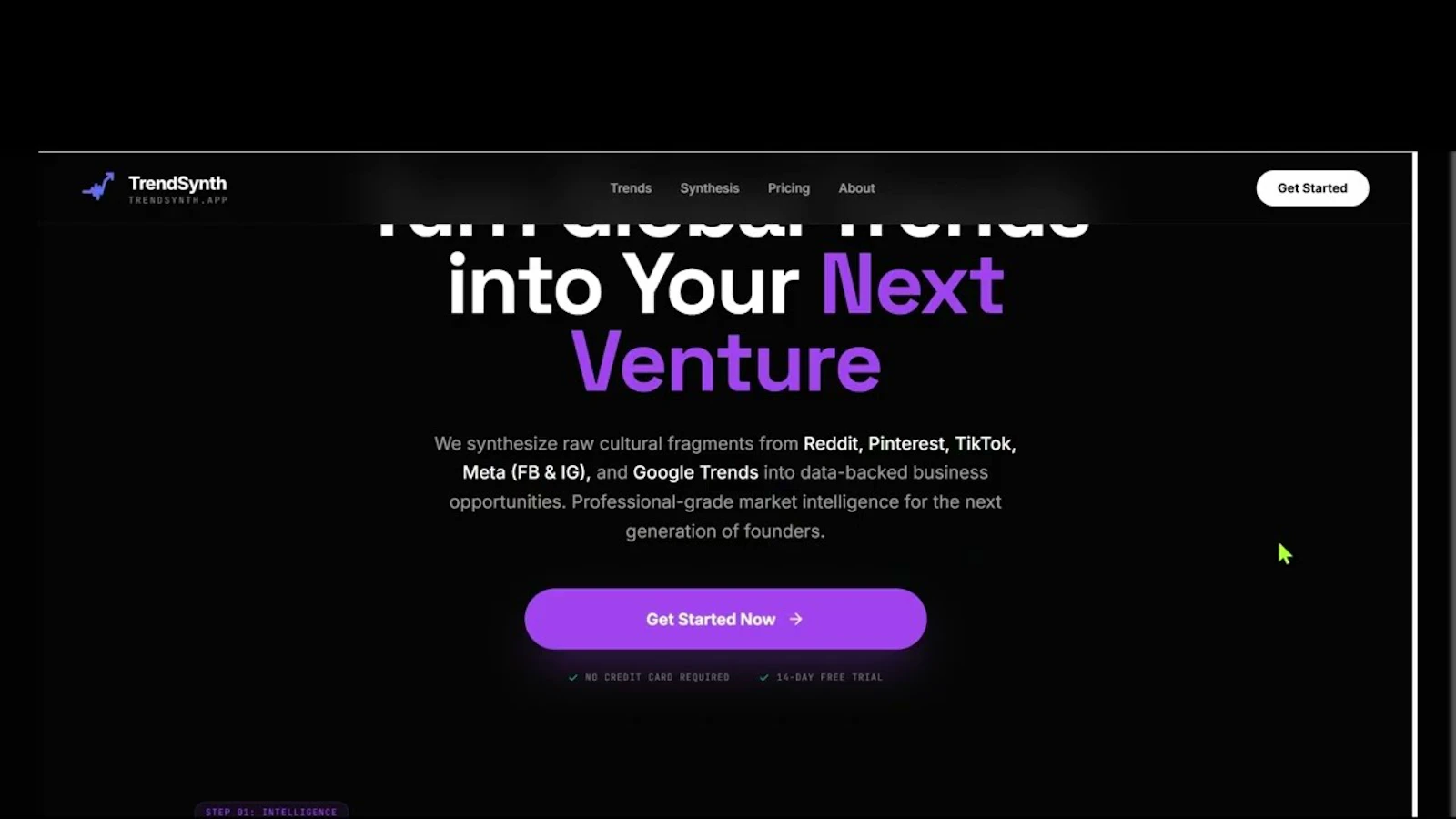 TrendSynth.app screenshot 1 (video preview)