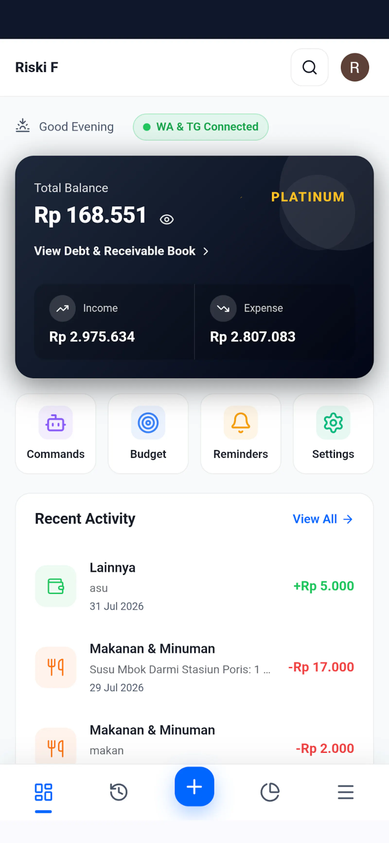 Ikisae AI Financial Tracker screenshot 2