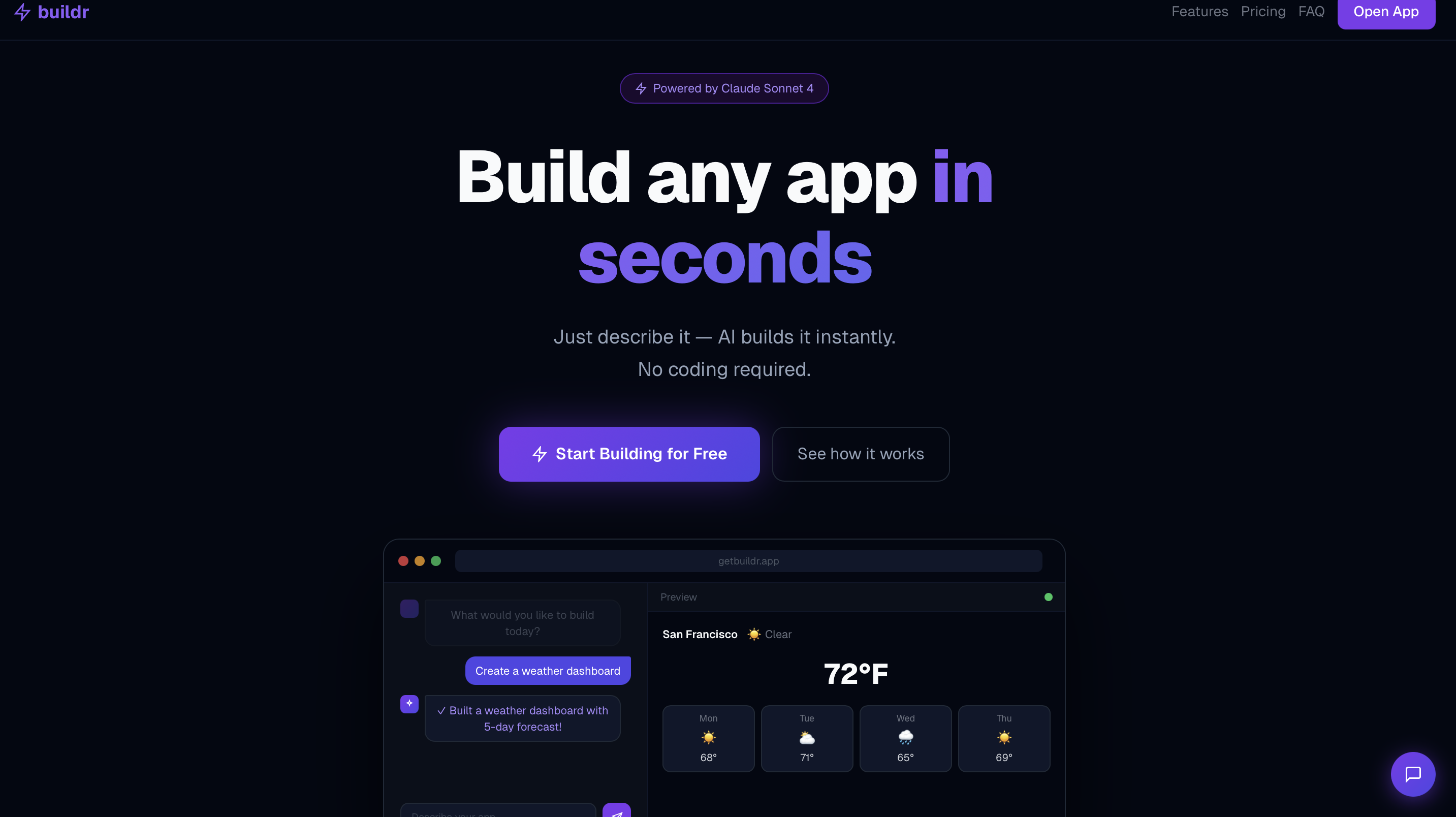 buildr — Build any app in seconds gallery image