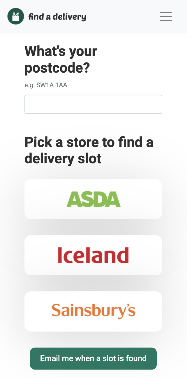 Find a Delivery gallery image