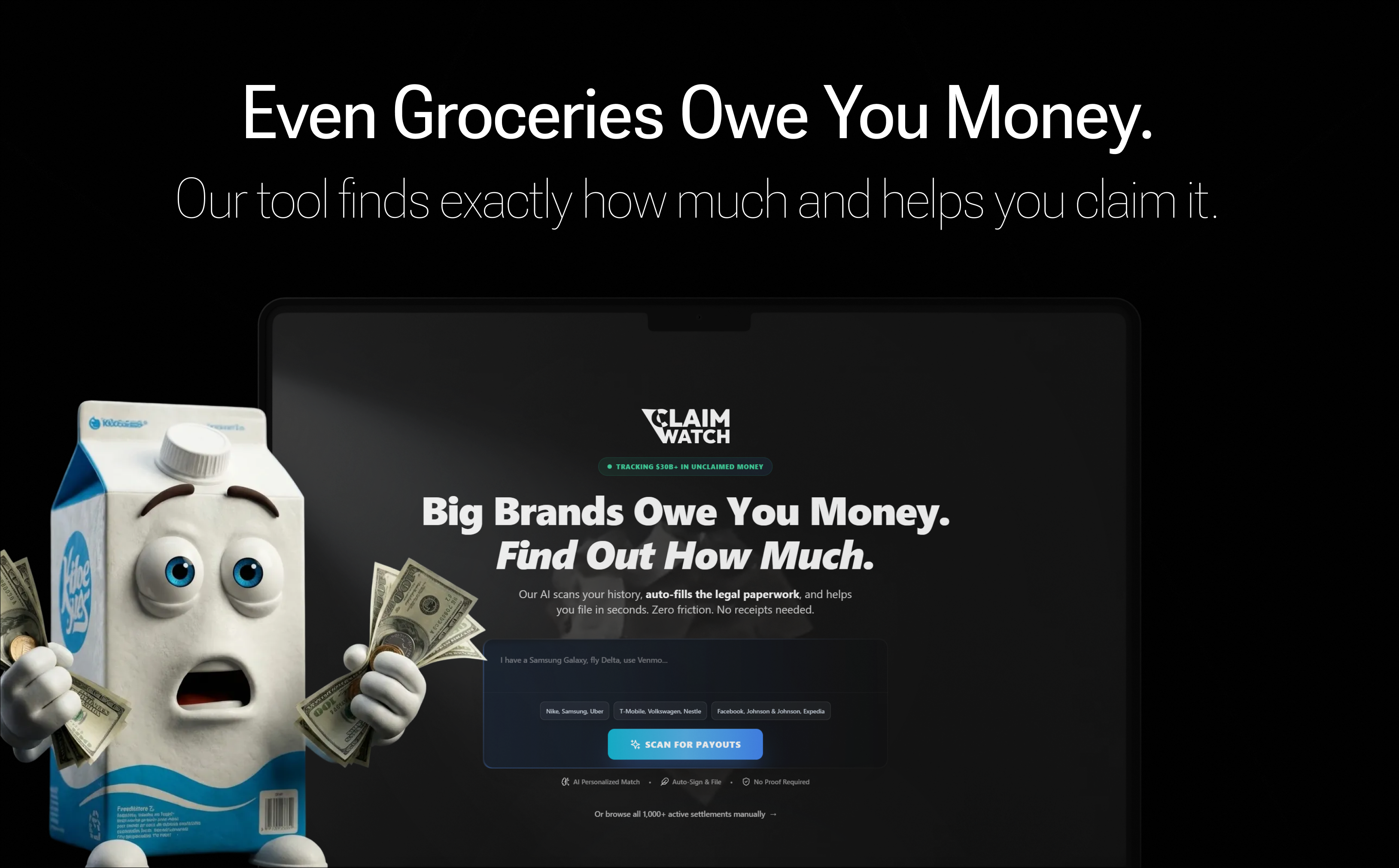 Claim.Watch - Main product screenshot demonstrating key features and user interface