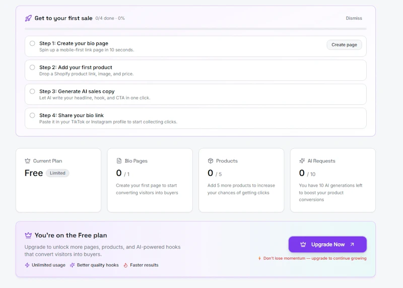 CreateBio screenshot 2