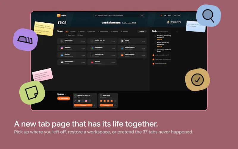Dailo: Tabs and Bookmarks screenshot 3