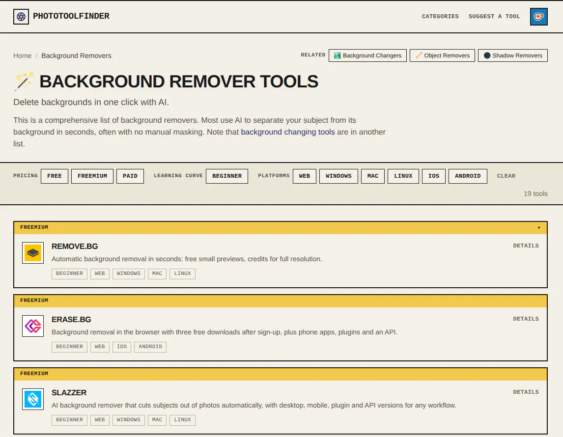 PhotoToolFinder gallery image