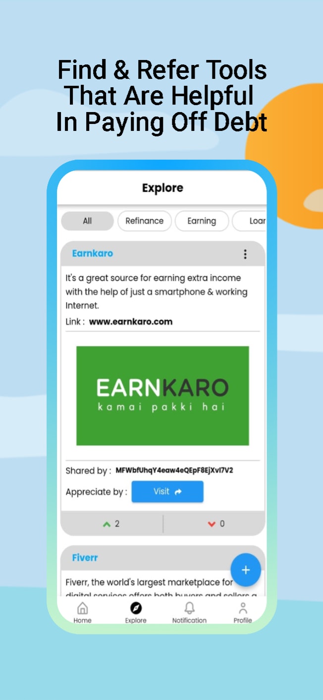 Moneylans: app di pagamento del debito sociale media 4