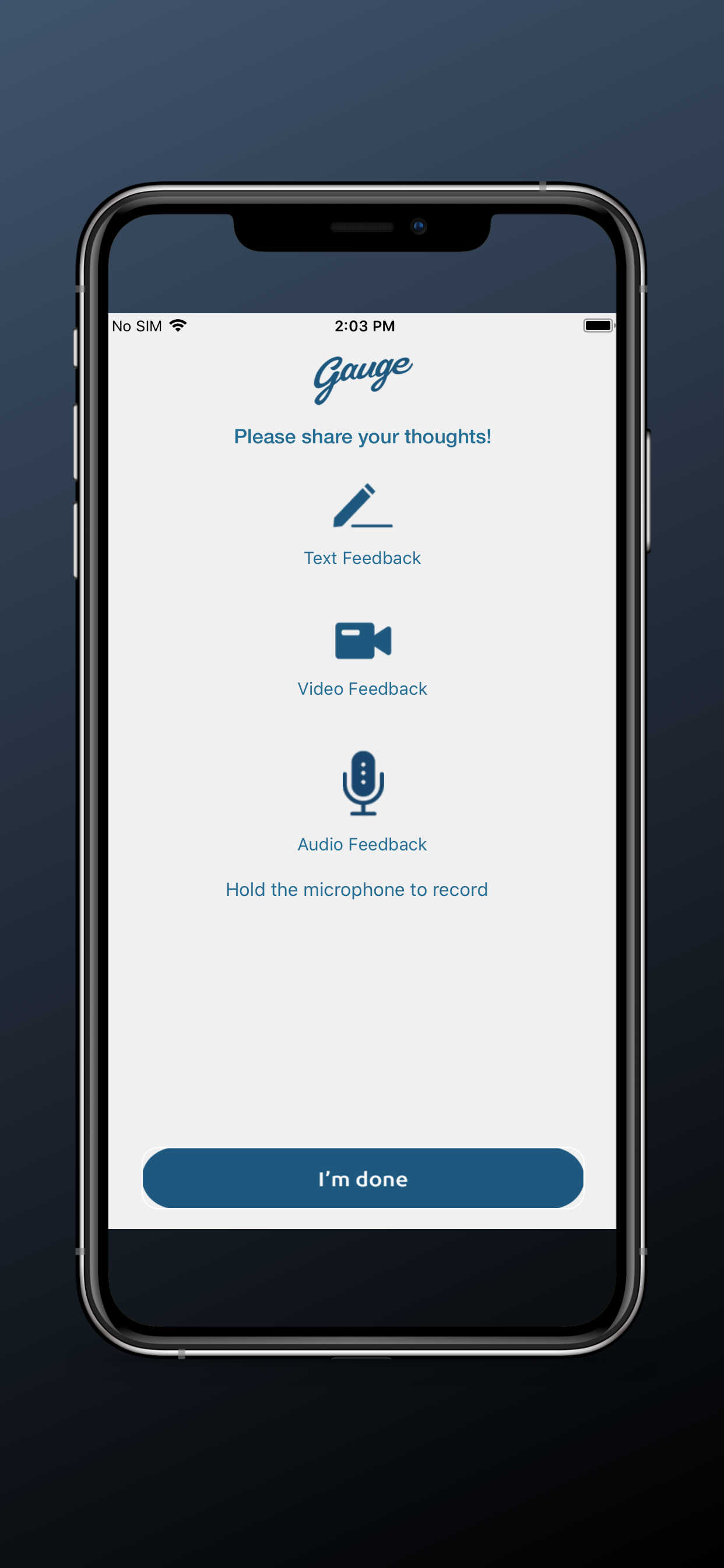 Gauge App Beta gallery image
