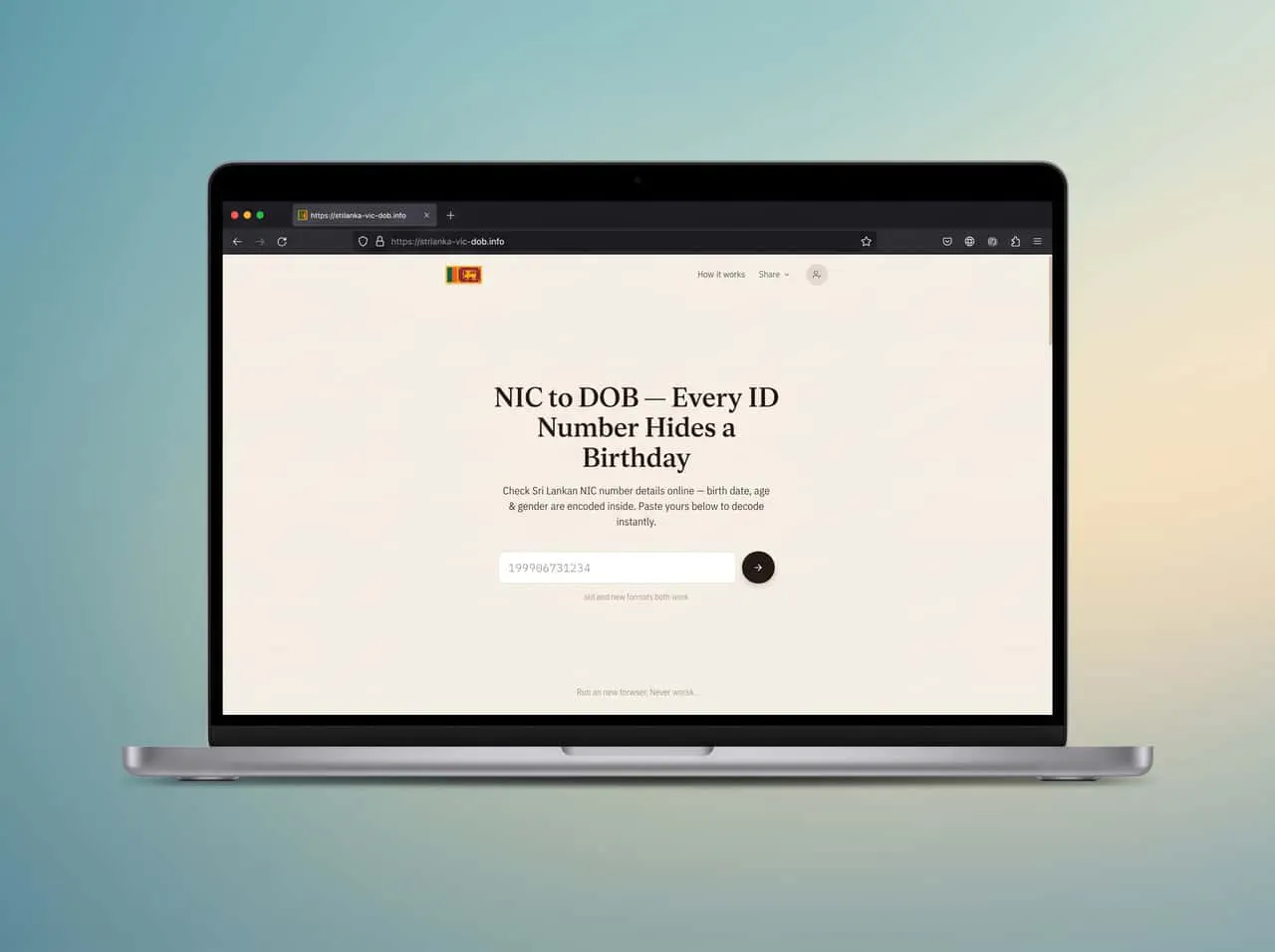NIC Info screenshot