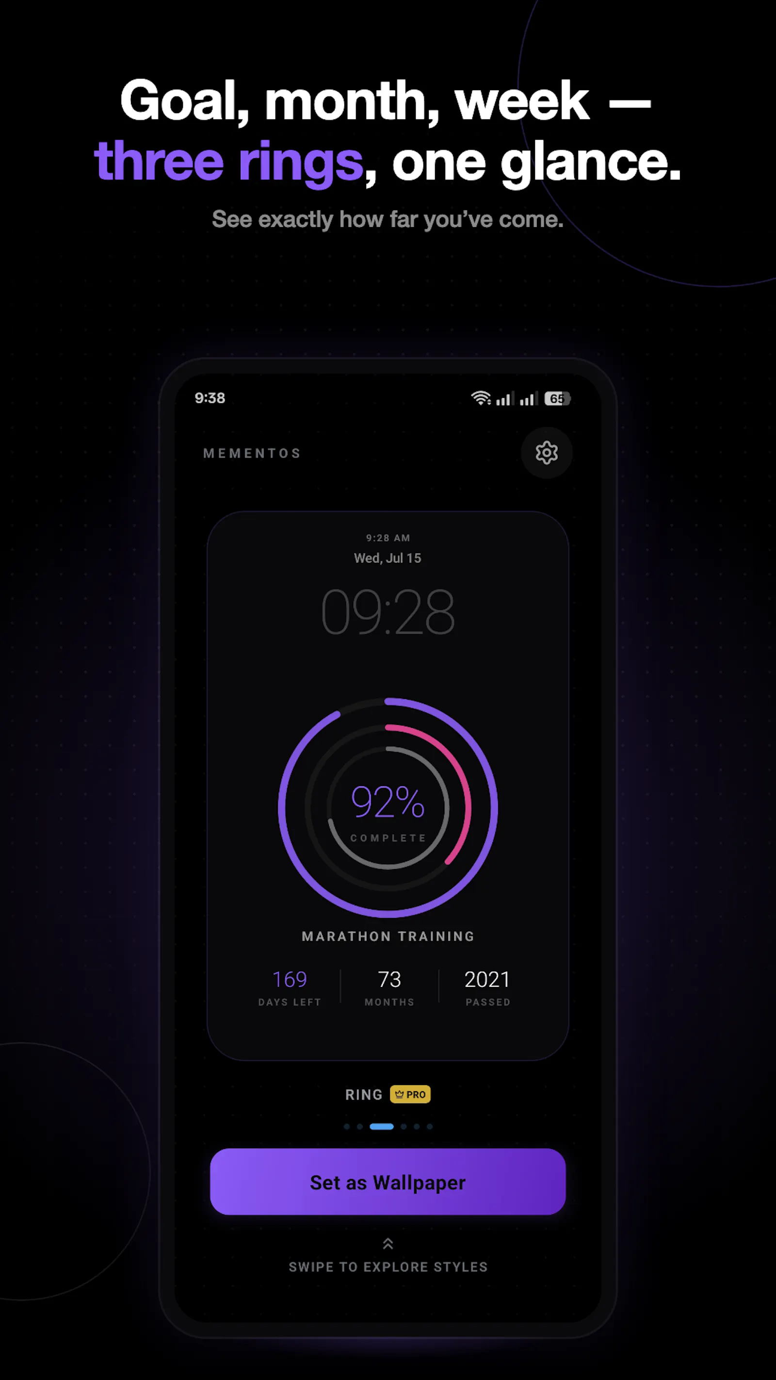 Mementos: Goal Wallpaper screenshot 4