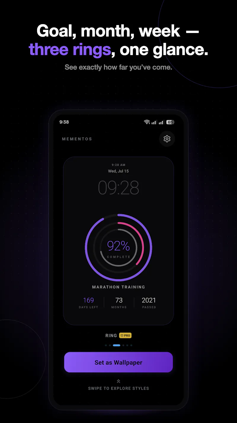 Mementos: Goal Wallpaper screenshot 4