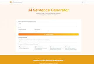 AI Sentence Generator gallery image