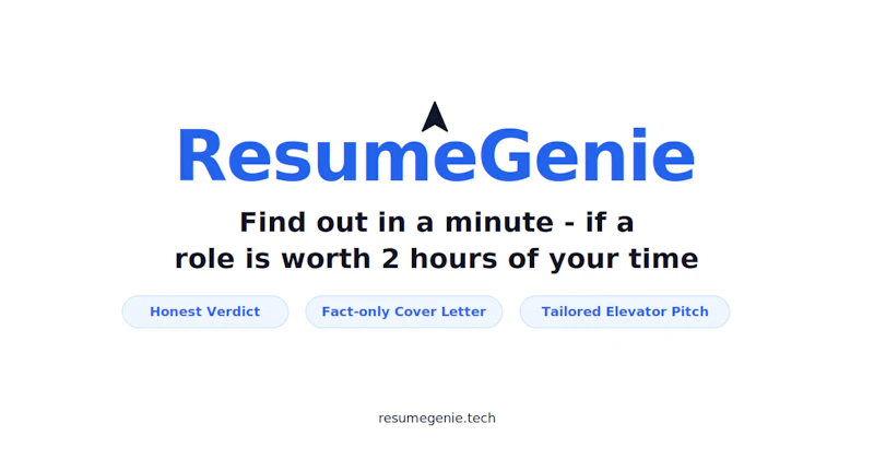 ResumeGenie screenshot 1