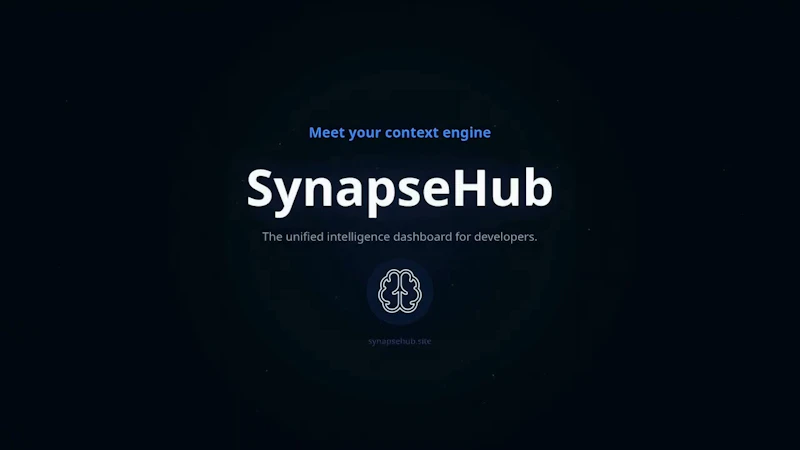 SynapseHub screenshot 1 (video preview)