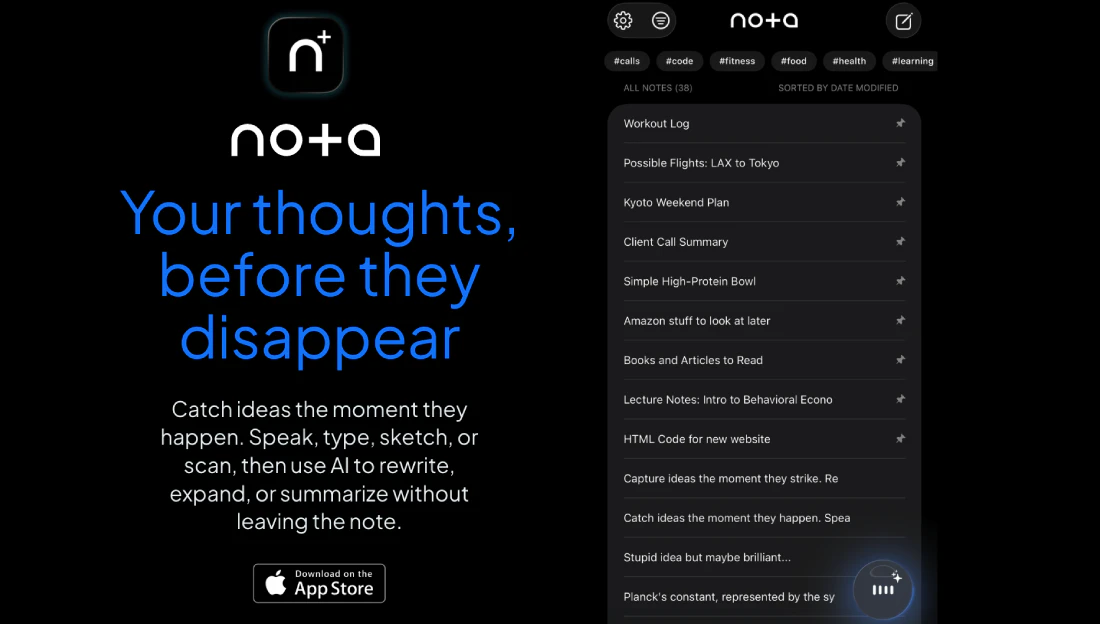 Nota: AI Notes & Voice