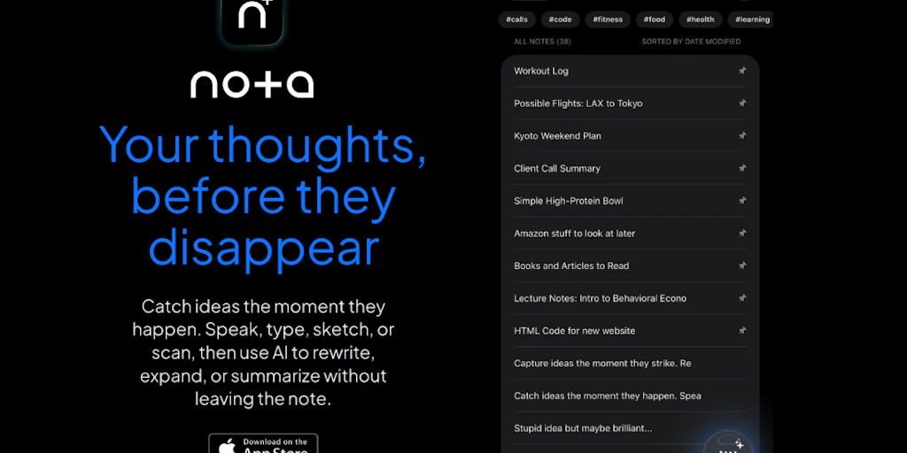 Nota: AI Notes & Voice