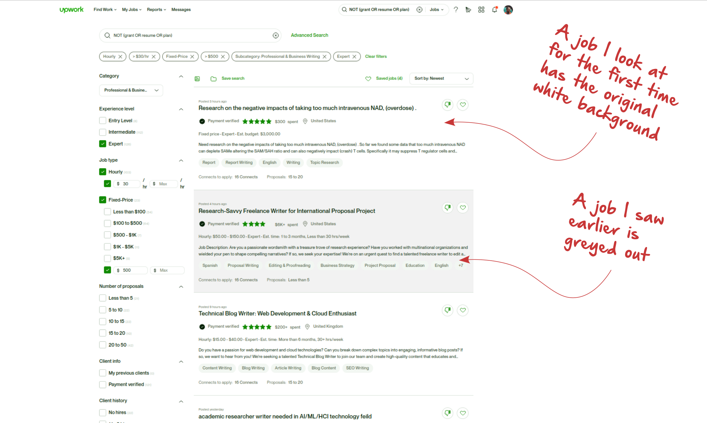 Mídia 2 de Pesquisa de emprego mais rápida - Um addon do navegador para destacar os trabalhos de trabalho que você viu anteriormente
