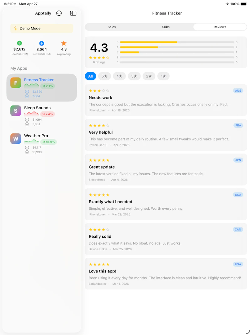 Apptally screenshot 5
