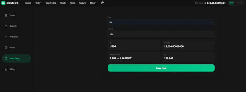CosmoX PC Trading Terminal screenshot 2