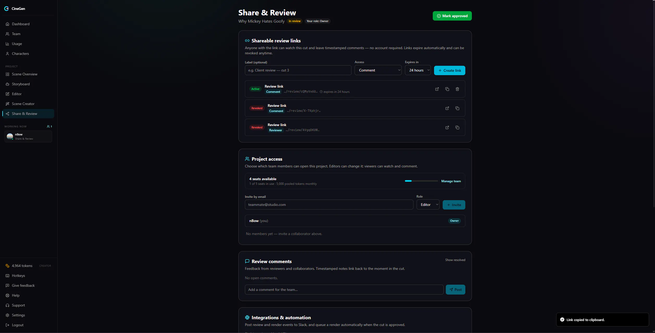 CineGen Beta Launch gallery image