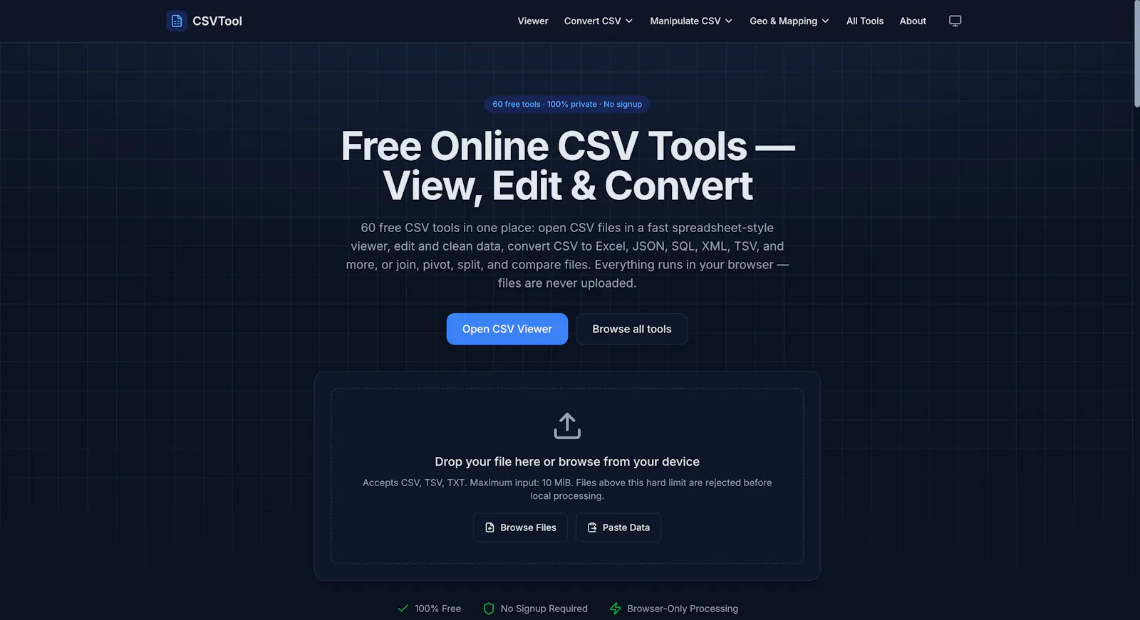CSVTool.io screenshot 4