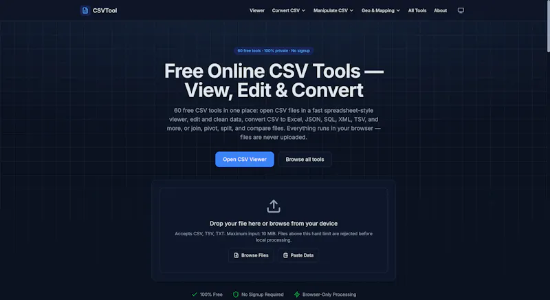CSVTool.io screenshot 4