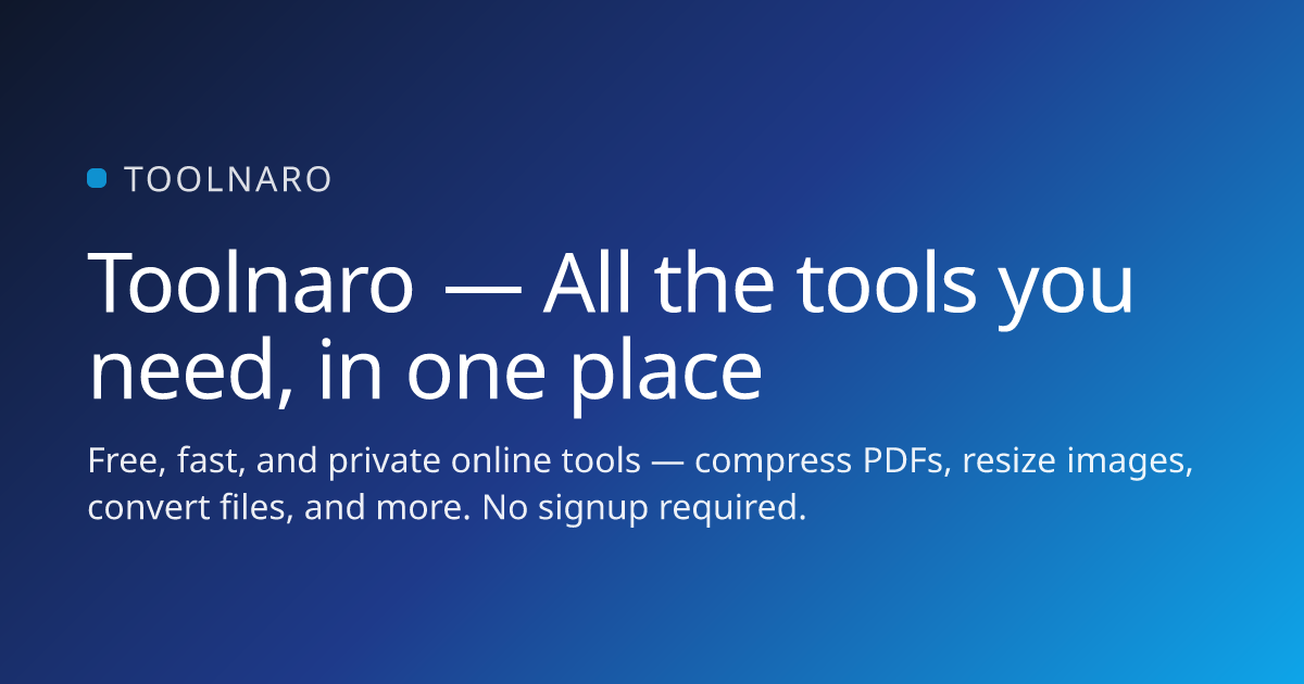 Toolnaro gallery image