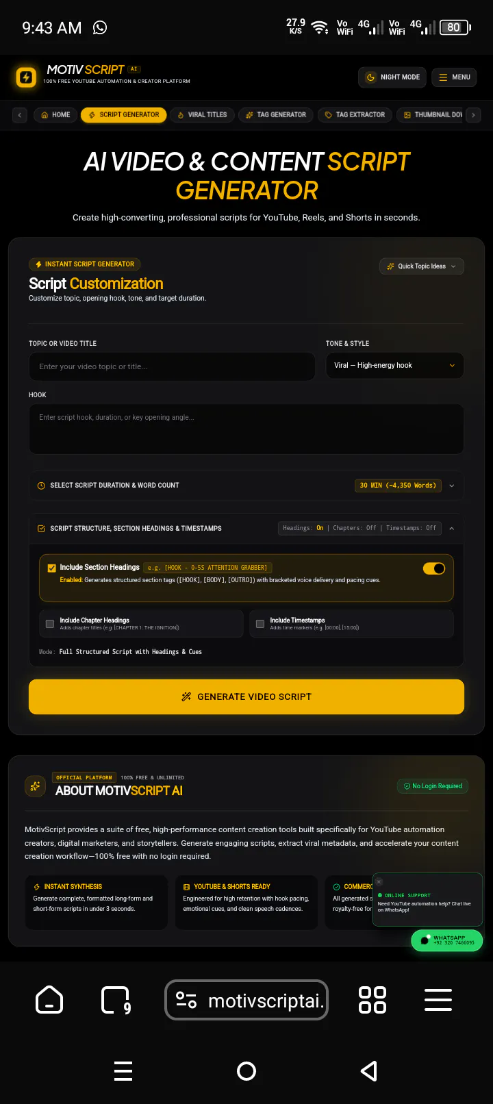 MotivScript AI gallery image