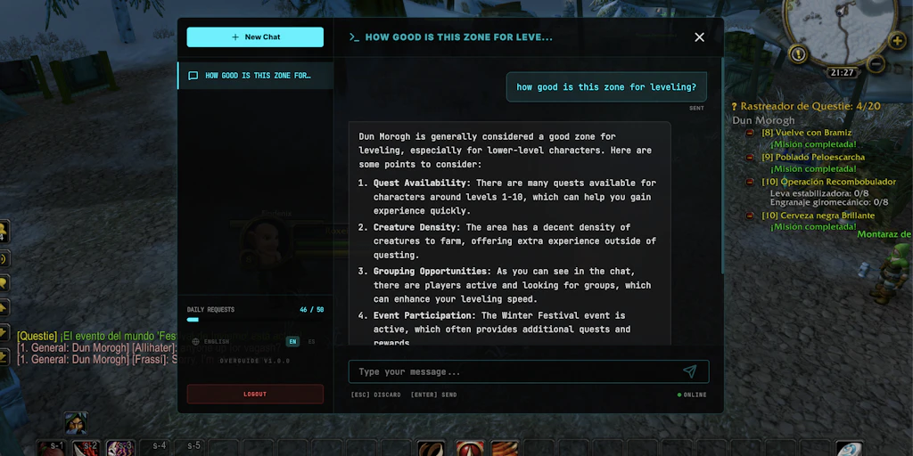 Overguide:為遊戲玩家提供即時AI協助