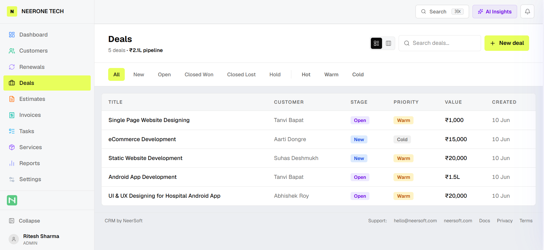 NeerSoft CRM gallery image