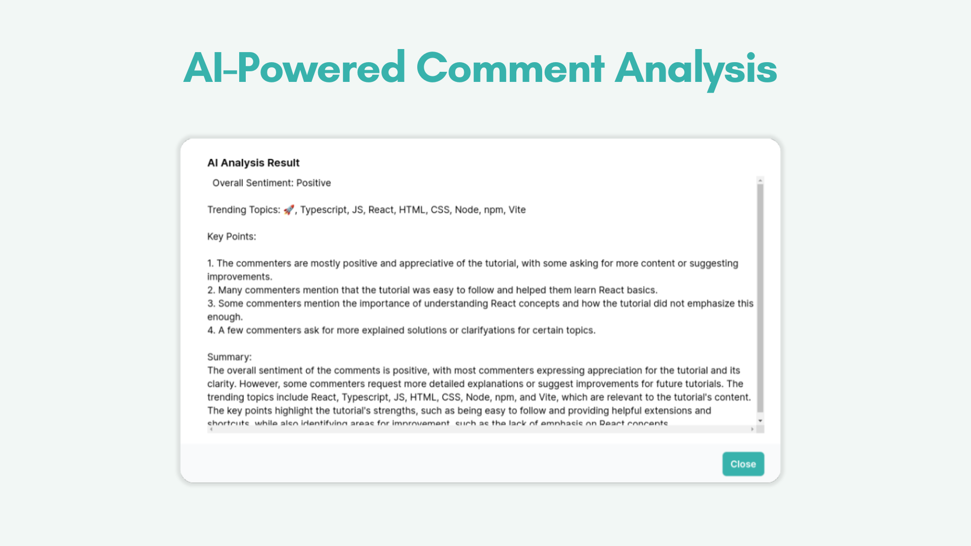 YouTube -Kommentar -Finder und KI -Analyse media 3