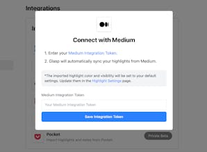 Glasp: Sync Highlights from Medium gallery image