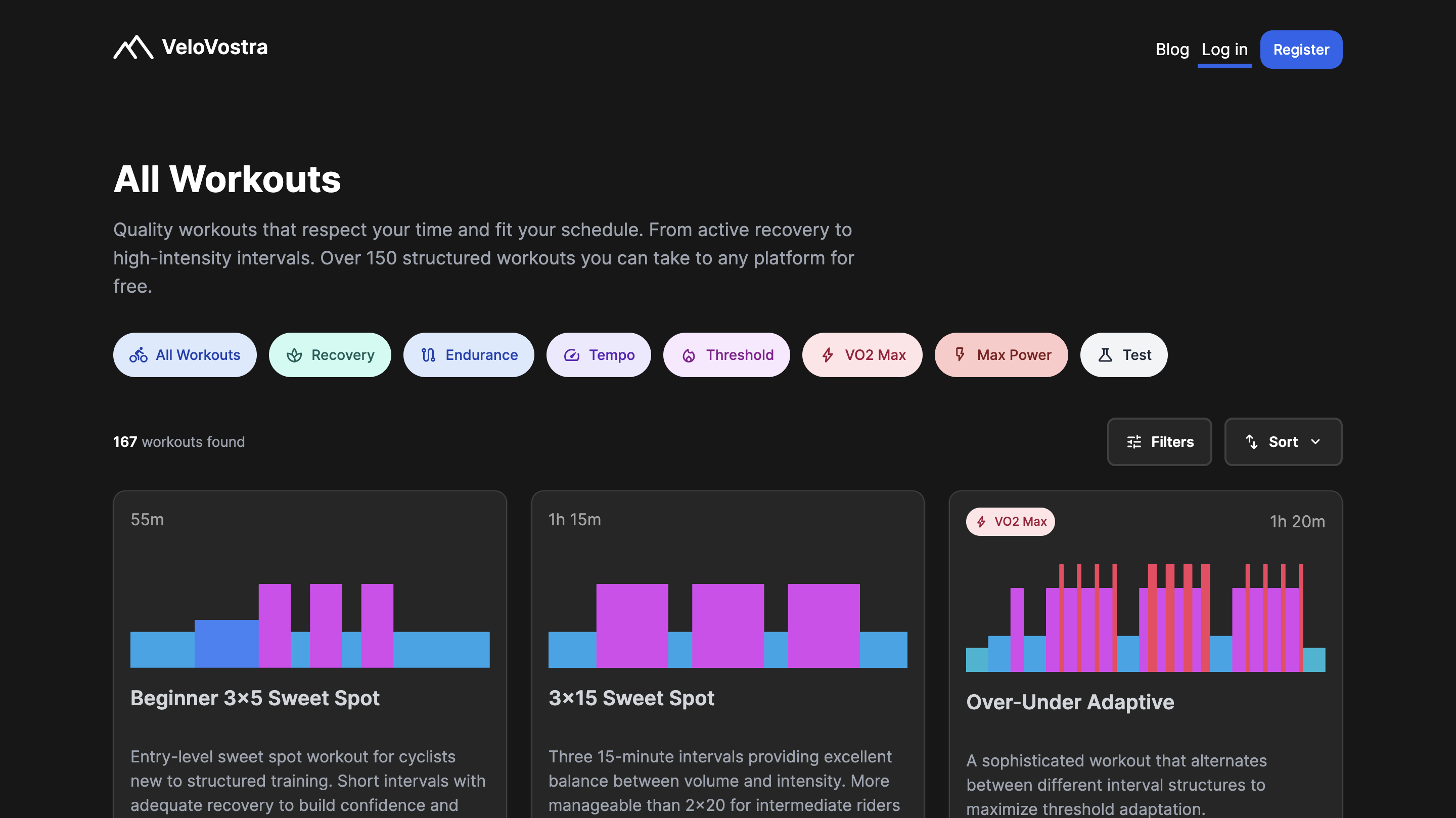 VeloVostra - Screenshot 2 showing product features and functionality