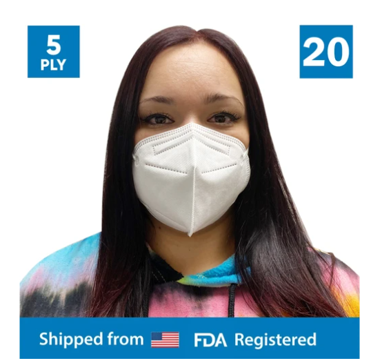 FDA Approved KN95 5-Ply Disposable Masks