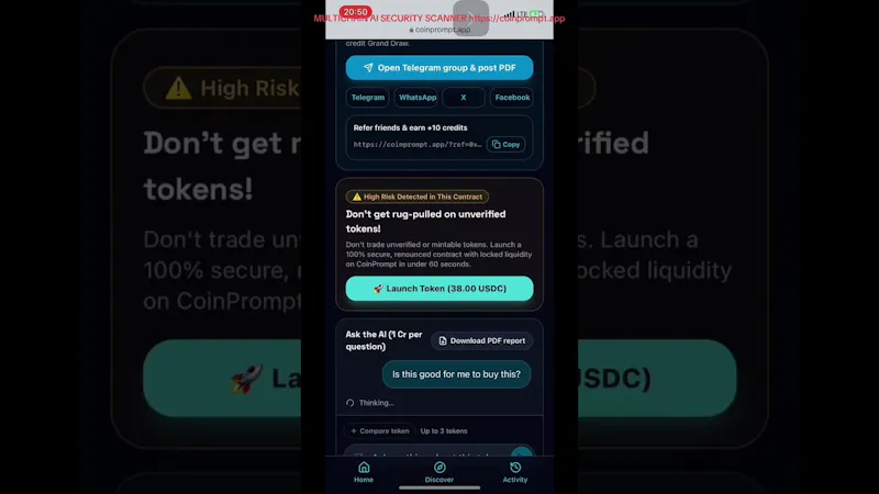 CoinPrompt.app screenshot 1 (video preview)